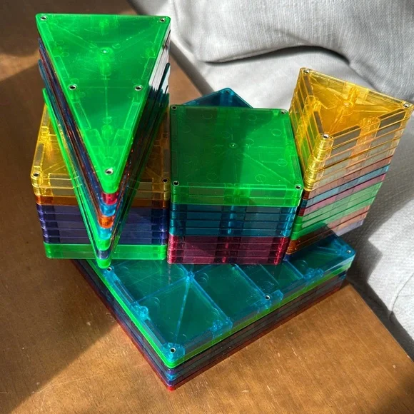 Magna-tiles 54 piece Building Tiles Set - Picture 1 of 7